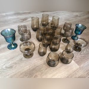Antique collectors vintage mixed glass set